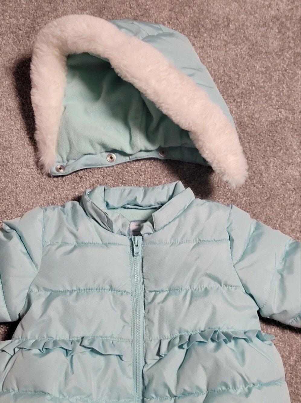 Infant Gymboree Mint Green Puffer Coat